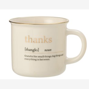 J-Line - Krus m/hank & tekst 