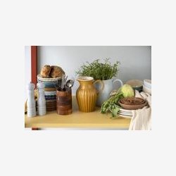 Ib Laursen - Frokosttallerken Mynte Aqua Haze H2/19,5cm. 2 Sortering