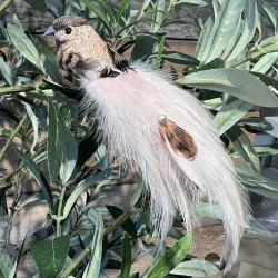 La Vida - Dekorations fugl m/ perle 17 cm.