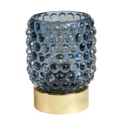 Speedtsberg - Glas LED Batteri lampe Bl H: 11 : 9 cm. 