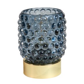 Speedtsberg - Glas LED Batteri lampe Bl H: 11 : 9 cm. 