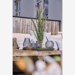 Speedtsberg - Glas LED Batteri lampe Bl H: 20 : 15 cm. 