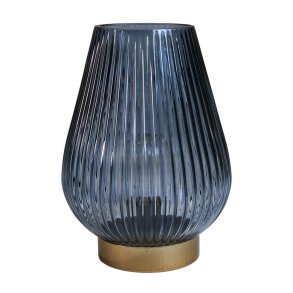 Speedtsberg - Glas LED Batteri lampe Bl H: 20 : 15 cm. 