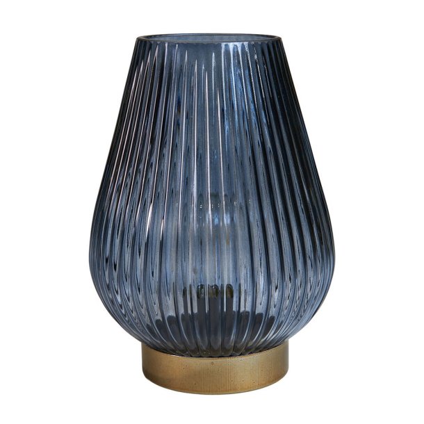 Speedtsberg - Glas LED Batteri lampe Bl H: 20 : 15 cm. 