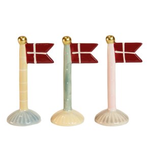 Speedtsberg - Keramik Flag dannebro 8x5x14cm St m/3stk.
