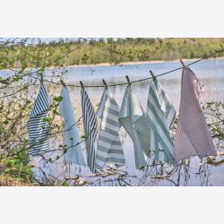 Speedtsberg - Viskestykke m/smalle striber L: 70 B: 50 cm.