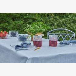 Speedtsberg - Dug m/smalle striber L: 140 B: 240 cm. Lysebl