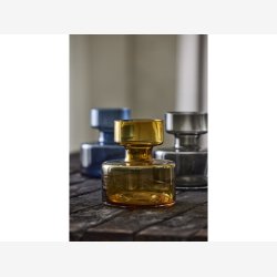 Lyngby Glas - Tubular vase 20cm. Amber