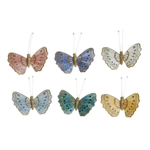 Speedtsberg - Sommerfugl med klips 6 assorterede (10 cm)