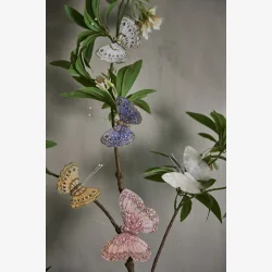 Speedtsberg - Glimmer sommerfugl m/klips, 13x11cm - Flere varianter