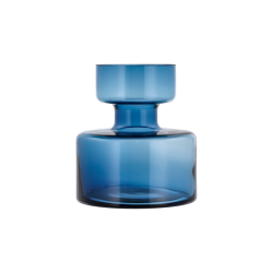 Lyngby Glas - Tubular vase 20cm. bl