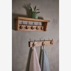 Speedtsberg - Knagerkke m/3 knager Tr/Metal L: 50 x B: 7 x H: 8 cm.