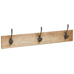 Speedtsberg - Knagerkke m/3 knager Tr/Metal L: 50 x B: 7 x H: 8 cm.