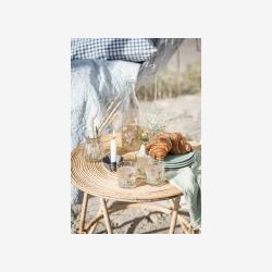 Ib Laursen - Frokosttallerken Mynte Aqua Haze H2/19,5cm. 2 Sortering