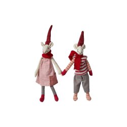 Speedtsberg - Nisse mus 'Noa &amp; Nelli' m. magnet 20cm, 2 varianter 