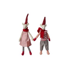 Speedtsberg - Nisse mus 'Noa & Nelli' m. magnet 20cm, 2 varianter 