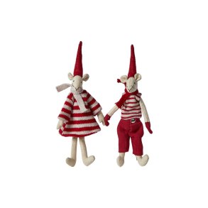Speedtsberg - Nisse mus 'Noa & Nelli' m. magnet 20cm, 2 varianter 
