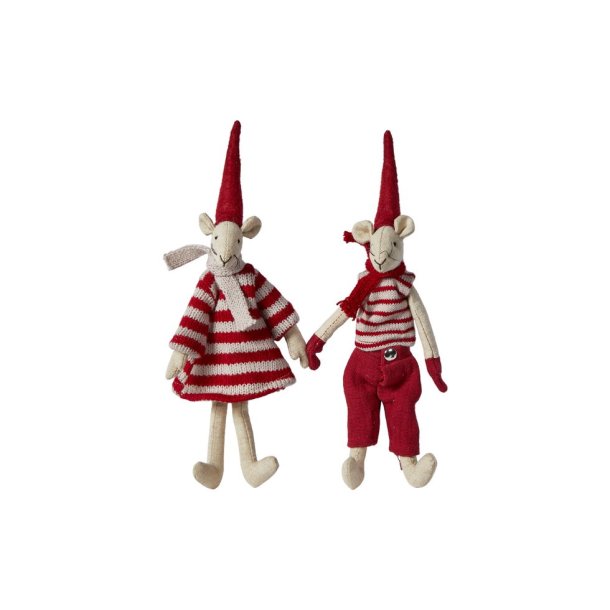 Speedtsberg - Nisse mus 'Noa &amp; Nelli' m. magnet 20cm, 2 varianter 