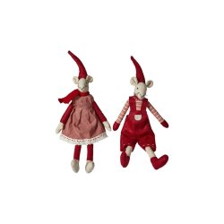 Speedtsberg - Nisse mus 'Noa &amp; Nelli' 20cm, 2 varianter 