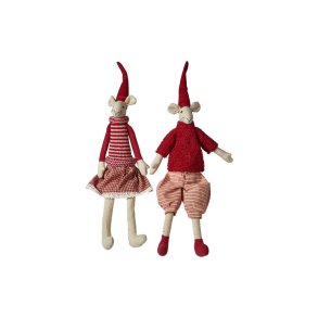 Speedtsberg - Nisse mus 'Noa & Nelli' m. sk 35cm, 2 varianter 