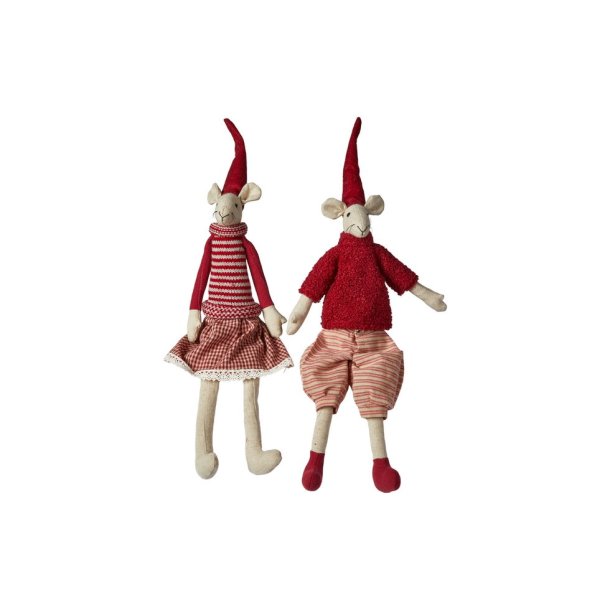 Speedtsberg - Nisse mus 'Noa &amp; Nelli' m. sk 35cm, 2 varianter 