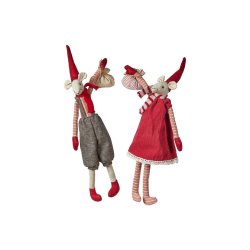 Speedtsberg - Nisse mus 'Noa &amp; Nelli' m. sk 35cm, 2 varianter 