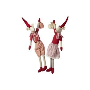 Speedtsberg - Nisse mus 'Noa & Nelli' m. sk 50cm, 2 varianter 