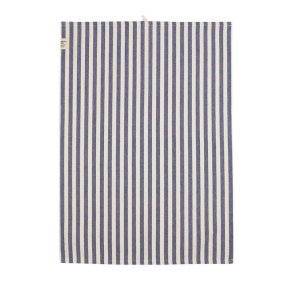Fondaco - Viskestykke m/striber Denim