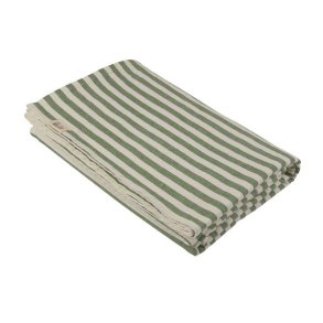 Fondaco - Akryldug m/striber �blegr�n 145x250 cm.