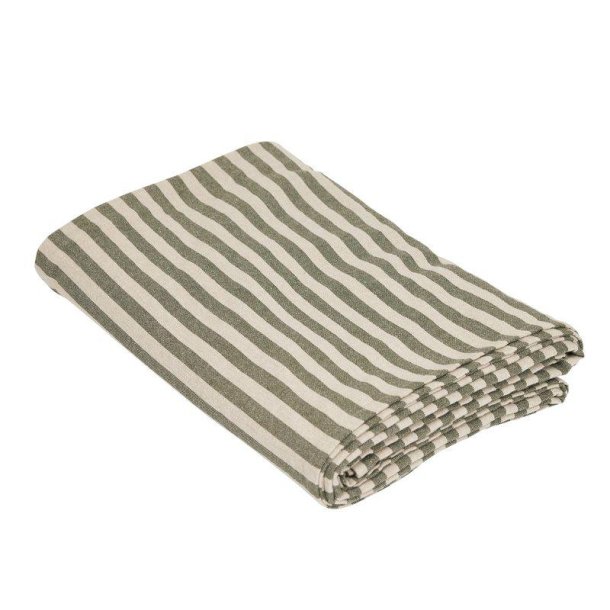 Fondaco - Akryldug m/striber Gr�n 145x250 cm.