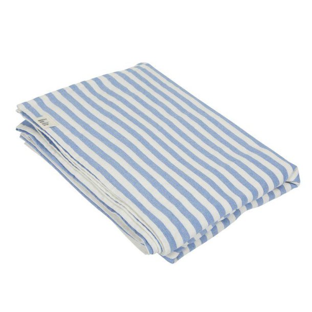 Fondaco - Akryldug m/striber Lysebl� 145x250 cm.