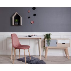 House Nordic - Vojens skrivebord hvid, 120x60x75 cm