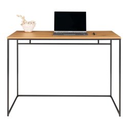 House Nordic - Vita skrivebord egetrslook, 100x45x75 cm