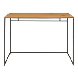 House Nordic - Vita skrivebord egetrslook, 100x45x75 cm
