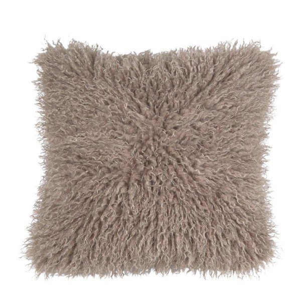 FONDACO - Pudebetrk Imiteret Tibetansk Freskind 48 x 48cm. Brun