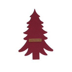 My Cozy House - Bestikholder Juletr Filt 16 x 24 cm. Rd 4 stk.