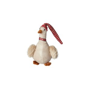 Speedtsberg - Julegs m. trklde i plys 16x13x34cm, Beige og Rd