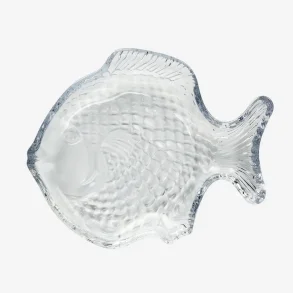 Madam Stoltz - Glasfad Fiskeform Klar 20 cm.