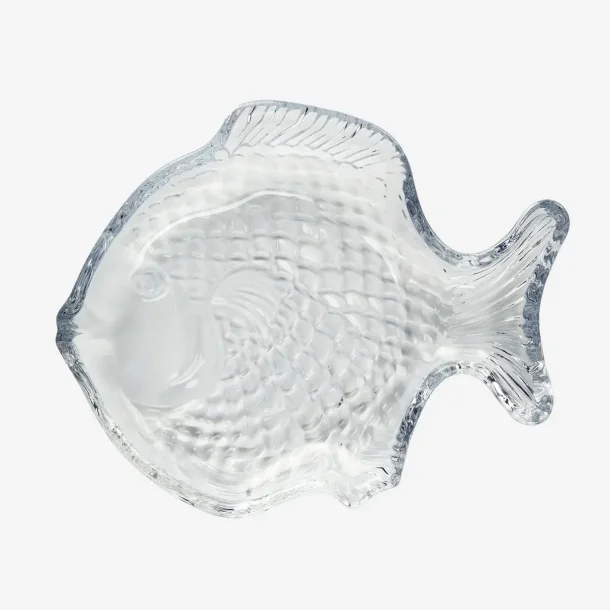 Madam Stoltz - Glasfad Fiskeform Klar 20 cm.