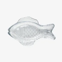Madam Stoltz - Glasfad Fiskeform Klar 18 cm.
