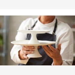 Blomsterbergs Kagefad Dia 30 x 10 cm Hvid