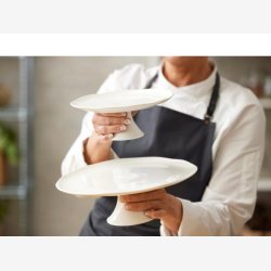 Blomsterbergs Kagefad Dia 30 x 10 cm Hvid