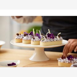 Blomsterbergs Kagefad Dia 30 x 10 cm Hvid