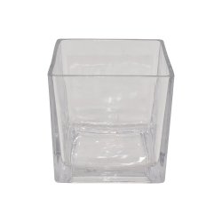 La Vida - Glasskjuler kube, stor 12x12cm.