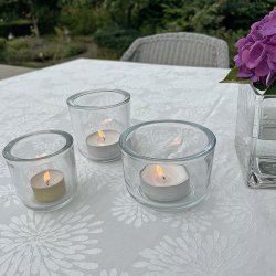 La Vida - Glasskjuler rund, lille 7,5x7,5cm.