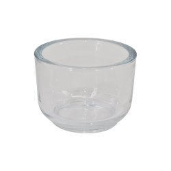 La Vida - Glasskjuler rund, stor 7,5x10,5cm.