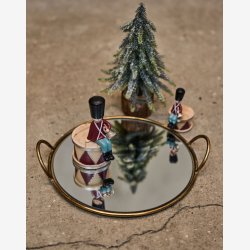 Speedtsberg - Jule Garder 'Jim' m/Tromme 4x5x8cm, Rd/Hvid/bl