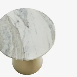 Madam Stoltz - Sidebord i jern med marmor