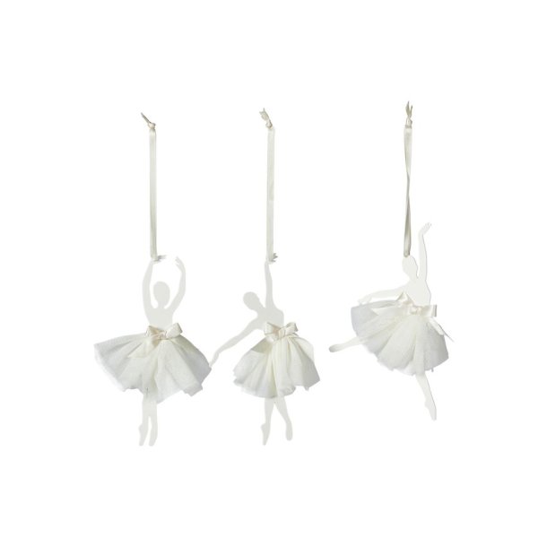 Speedtsberg - Ballerina ophng 10x1x17cm, Hvid - Flere varianter 