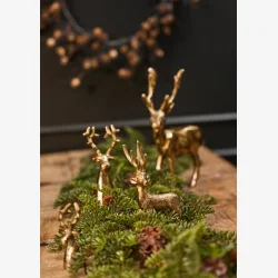 Speedtsberg - Elg i Aluminuim, Guld H: 10 cm